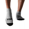 Graue Low Cut Socken im sportlichen Premium Look von TOF Paris – Ansicht 3