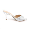 LUCY-01 Pantoletten Silber EUR 39 | Fabulicious SALE