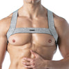 H-Gurt Silber - Elastischer Lurex-Party-Harness mit Glanz | TOF Paris