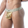 Stringless Tanga Gold mit Lurex-Bund & Push-Up Effekt | TOF Paris