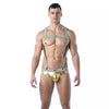 Goldene Magic Suspenders mit luxuriösem Glanz Effekt von TOF Paris – Ansicht 3