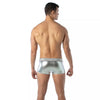 Silberne verführerische Boxer Shorts mit trendigem Glanz von TOF Paris – Ansicht 6