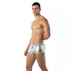 Silberne verführerische Boxer Shorts mit trendigem Glanz von TOF Paris – Ansicht 5