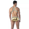 Party Harness X-Form Gold - Elastisch, Komfortabel & Glänzend | TOF Paris