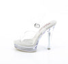 MAJESTY-508 Sandalette Transparent | Fabulicous