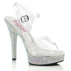 MAJESTY-508DM Plateau Sandaletten - Transparent | Fabulicious SALE