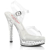 MAJESTY-508SDT Plateau Sandaletten - Transparent | Fabulicious