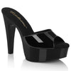 MARTINI-501 Plateau Pantoletten Schwarz Lack | Pleaser SALE