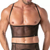Bustier Mesh - Verstellbare Träger, vielseitig tragbar, schwarz | TOF Paris