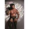 Strumpfhalter Set Mesh mit verstellbaren, schonenden Clips schwarz | TOF Paris