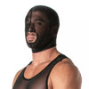 Schwarze Mesh Hood mit transparentem Designer Look von TOF Paris – Ansicht 2