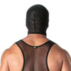 Schwarze Mesh Hood mit transparentem Designer Look von TOF Paris – Ansicht 3