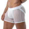 Weiße Mesh JockShort Circuit-Shorts von TOF Paris – Ansicht 3
