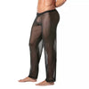 Kimono-Hose aus transparentem Mesh - luftiger Komfort, schwarz | TOF Paris