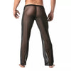 Kimono-Hose aus transparentem Mesh - luftiger Komfort, schwarz | TOF Paris