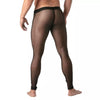Leggings Mesh Schwarz - Transparenter Look, Taillenbund mit Logo | TOF Paris