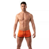 Shorts Low Waist in Orange mit Cut-outs und TOF-Logo Herren - Retro Style | TOF Paris