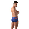 Shorts Low Waist in Royal Blau mit Cut-outs und TOF-Logo Herren - Retro Style | TOF Paris