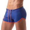 Shorts Low Waist in Royal Blau mit Cut-outs und TOF-Logo Herren - Retro Style | TOF Paris