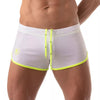 Weiße Mesh-Shorts mit niedriger Taille | TOF Paris