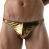 Goldener Metal Thong mit glänzendem Premium Effekt von TOF Paris – Ansicht 3