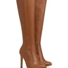 Michael Soul DONNA - Klassische Stiletto Stiefel in braun matt