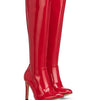 Michael Soul DONNA - Klassische Stiletto Stiefel in rot lack