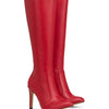 Michael Soul DONNA - Klassische Stiletto Stiefel in rot matt