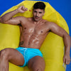 Badeshorts - Eleganter Mid-Thigh Schnitt mit schnelltrocknendem Stoff, Türkis | TOF Paris