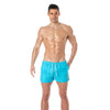 Badeshorts - Eleganter Mid-Thigh Schnitt mit schnelltrocknendem Stoff, Türkis | TOF Paris