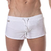Mini Badeshorts Weiß - Slim Fit mit praktischem Rückentaschen-Design | TOF Paris
