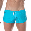 Mini Swim Shorts Türkis - Schnell trocknend mit Seitenschlitz & Tasche | TOF Paris