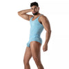 Blaues Mon Amour Microfiber-Tank-Top von TOF Paris – Ansicht 3
