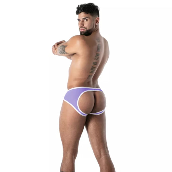 Lila Mon Amour Microfiber Bottomless-Slip von TOF Paris – Ansicht 3