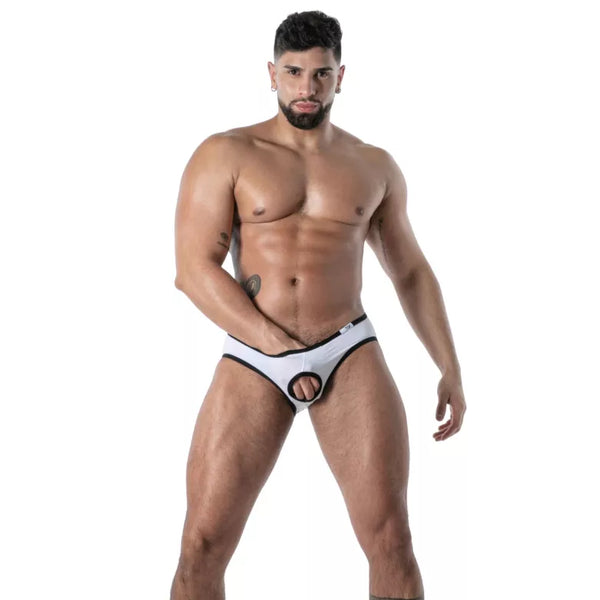Weißer Mon Amour Microfiber Bottomless-Slip von TOF Paris