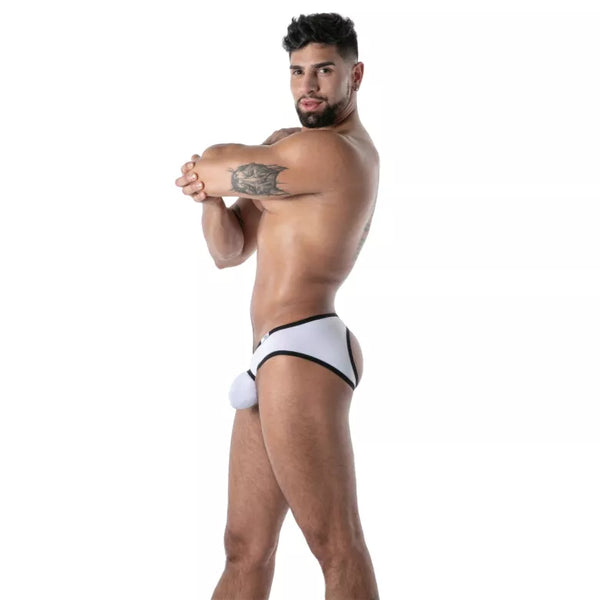 Weißer Mon Amour Microfiber Bottomless-Slip von TOF Paris – Ansicht 5