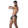 Schwarzer Bottomless Brief aus seidiger Mikrofaser von TOF Paris – Ansicht 5
