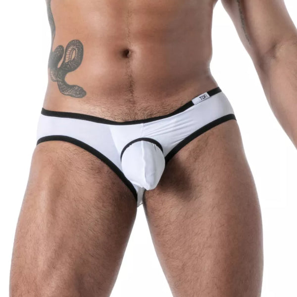 Weißer Mon Amour Microfiber Bottomless-Slip von TOF Paris – Ansicht 4