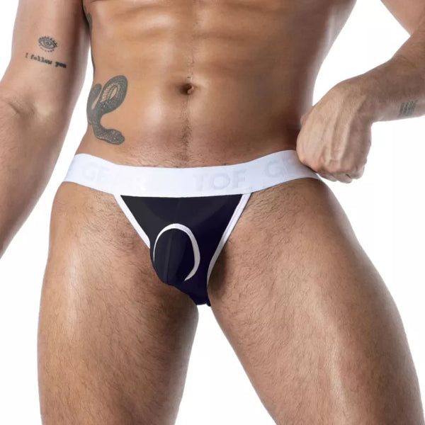 Schwarzer Mikrofaser Jock mit luxuriöser Mon Amour Optik von TOF Paris