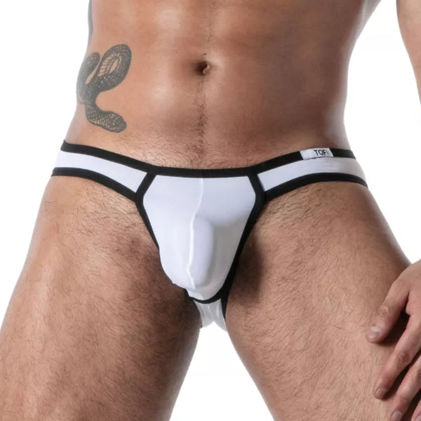 Weißer Mon Amour Microfiber MiniBrief-Slip von TOF Paris – Ansicht 4