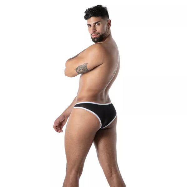 Schwarzer Mon Amour Microfiber MiniBrief-Slip von TOF Paris – Ansicht 3
