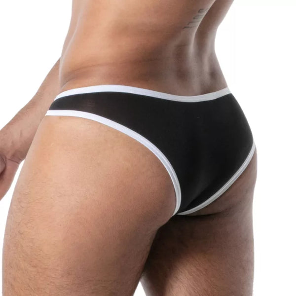 Schwarzer Mon Amour Microfiber MiniBrief-Slip von TOF Paris – Ansicht 2