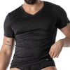 Schwarzes Mon Amour Microfiber-T-Shirt von TOF Paris – Ansicht 3