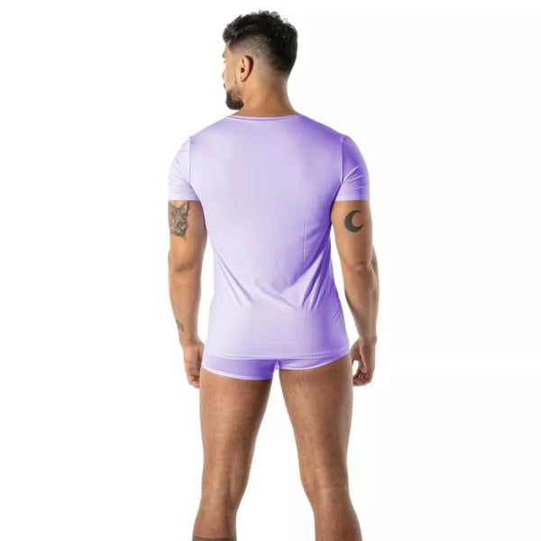 Lila Mon Amour Microfiber-T-Shirt von TOF Paris – Ansicht 2
