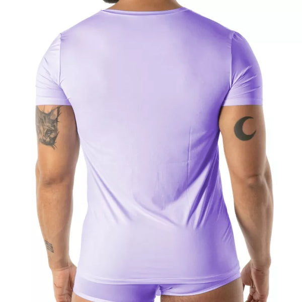 Lila Mon Amour Microfiber-T-Shirt von TOF Paris – Ansicht 4