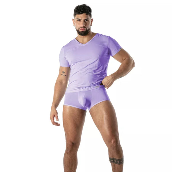 Lila Mon Amour Microfiber-T-Shirt von TOF Paris – Ansicht 5