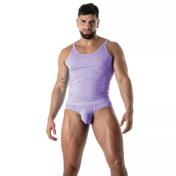 Lila Mon Amour Microfiber-Tank-Top von TOF Paris – Ansicht 3