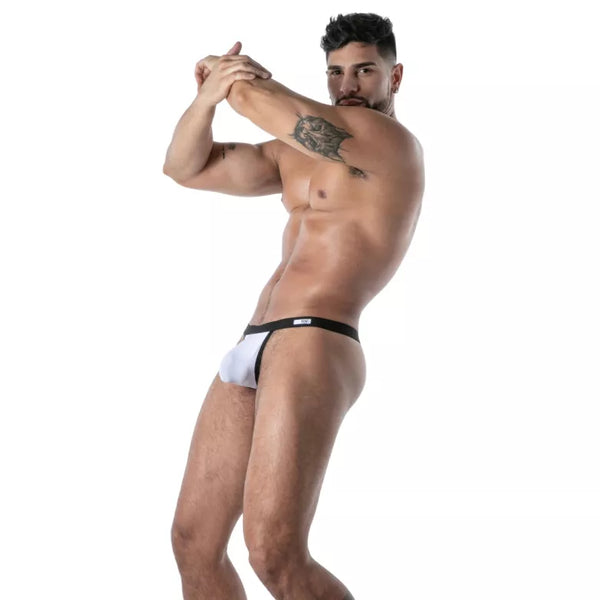 Weißer Mon Amour Microfiber-String von TOF Paris – Ansicht 5