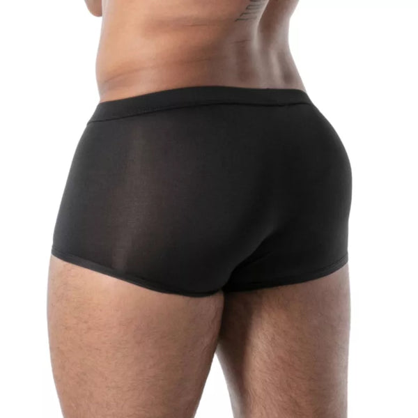 Schwarze Mon Amour Microfiber Trunk-Boxershorts von TOF Paris – Ansicht 3