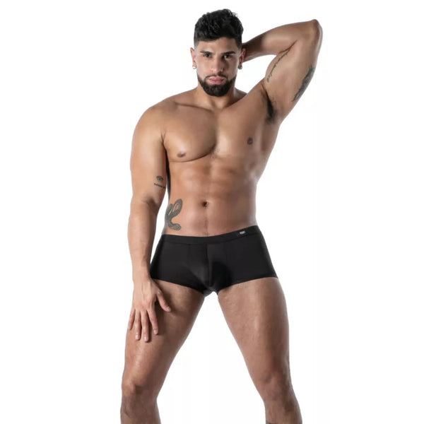Schwarze Mon Amour Microfiber Trunk-Boxershorts von TOF Paris – Ansicht 4